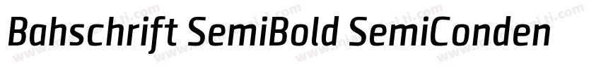 Bahschrift SemiBold SemiConden字体转换